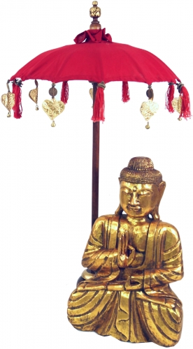 Ceremonial umbrella, Asian decorative umbrella - medium/red - 92x50 cm
