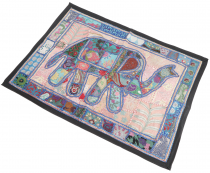 Oriental elephant table runner, wall hanging, single piece 95*65 ..
