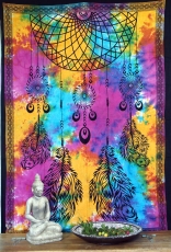 Boho-Style Wandbehang, indische Tagesdecke - Chakra Traumfänger /..