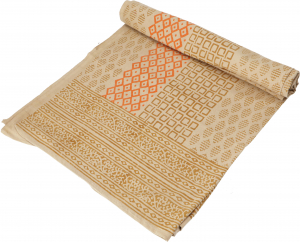 Block print bedspread, bed sofa throw, handmade wall hanging, wall scarf - Design 6